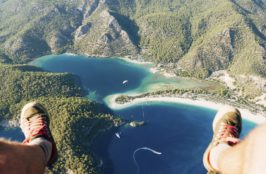 Paragliding over Oludeniz Blue Lagoon